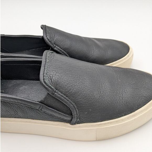 UGG Australia Jass Women's Leather Slip-On Sneakers Black/White Size US8 EU39 - Picture 12 of 12